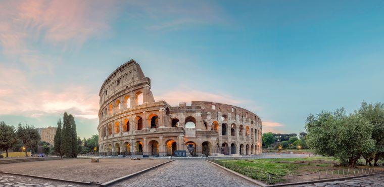 Ancient Rome and colosseum